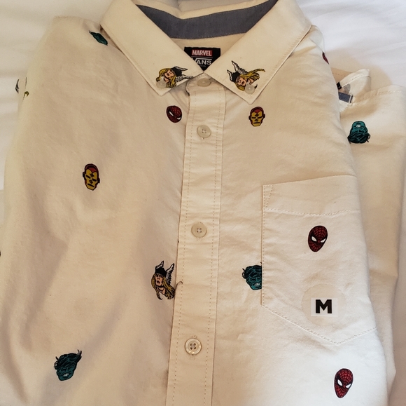 vans marvel button up